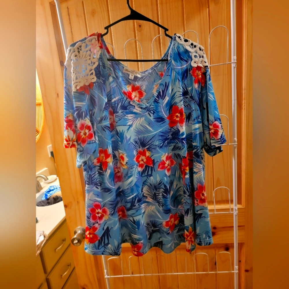 Ladies top by Stem Vine size 2x